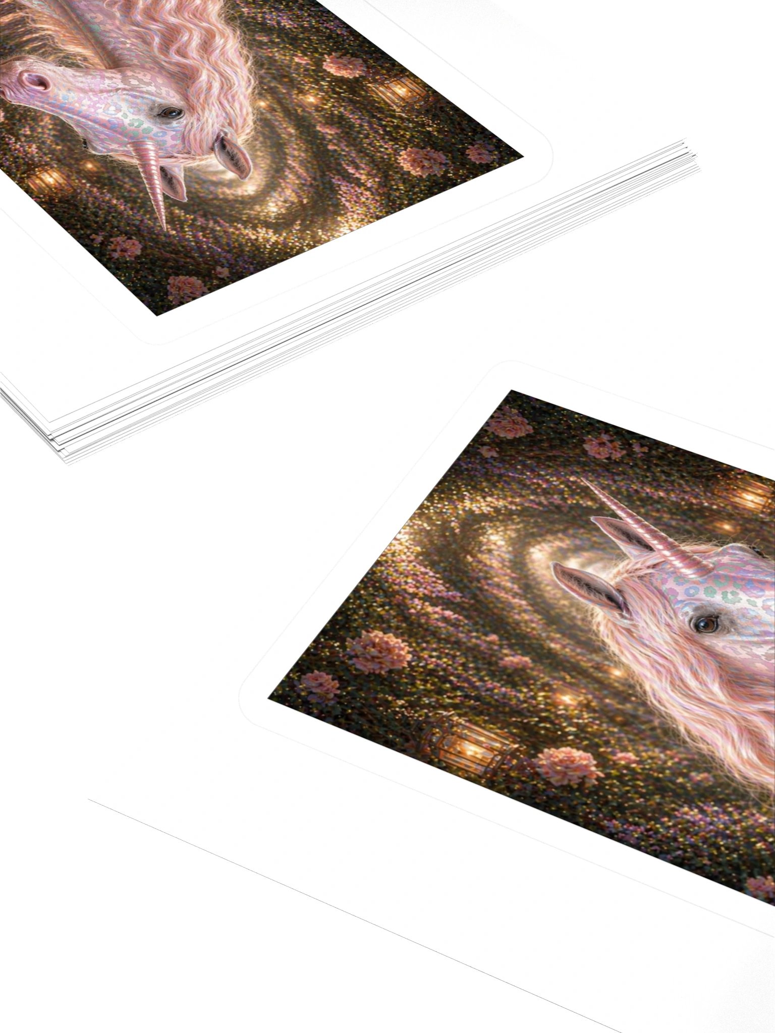 Iridescent Rose Garden Unicorn Sticker product image (4)