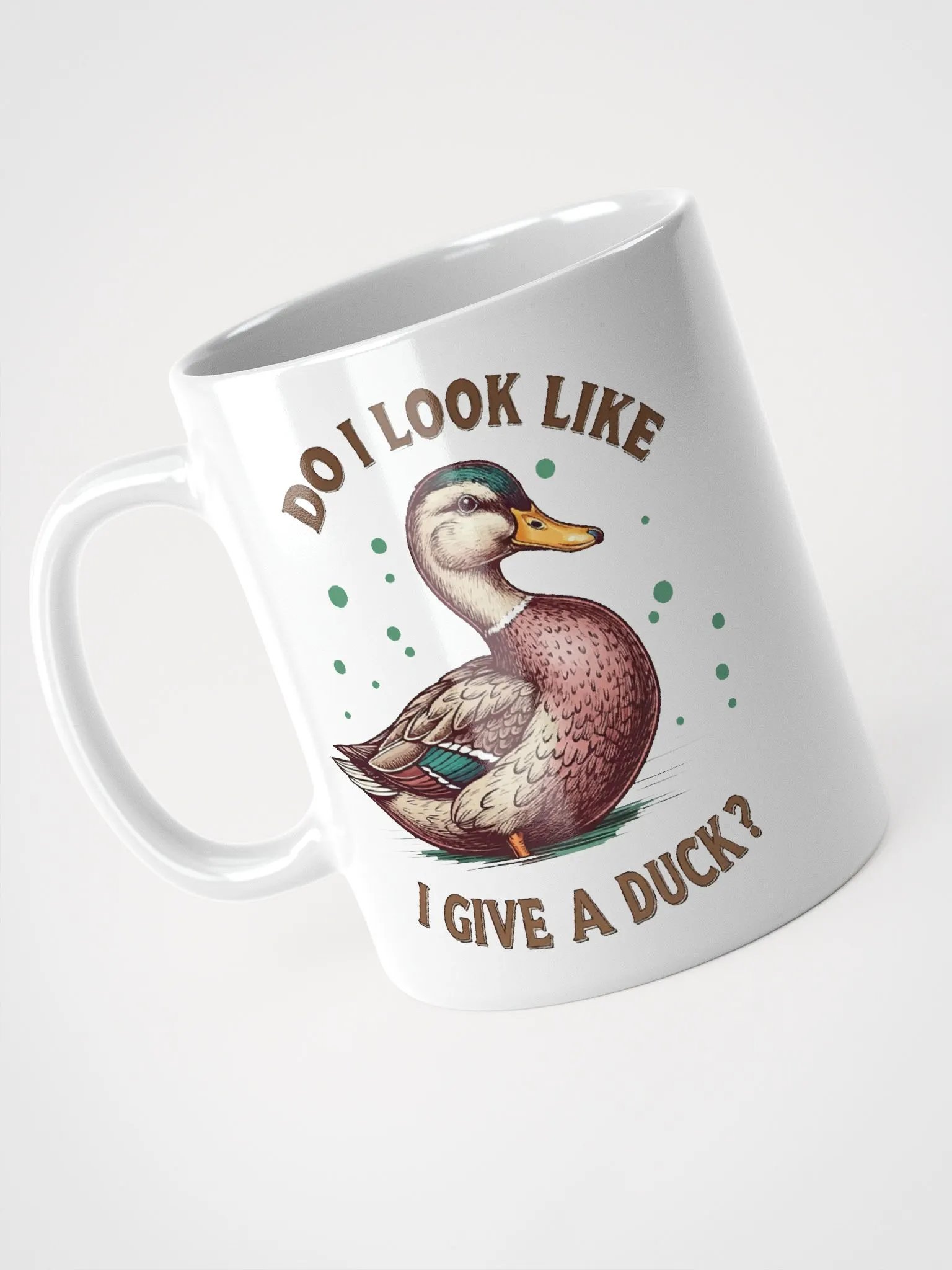 Duck Attitude White Glossy Mug product image (3)