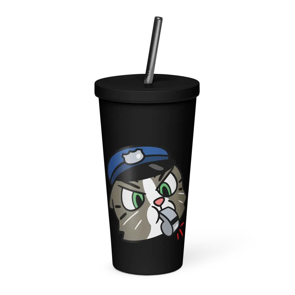Officer Kitty Cat Tumbler product image (1)