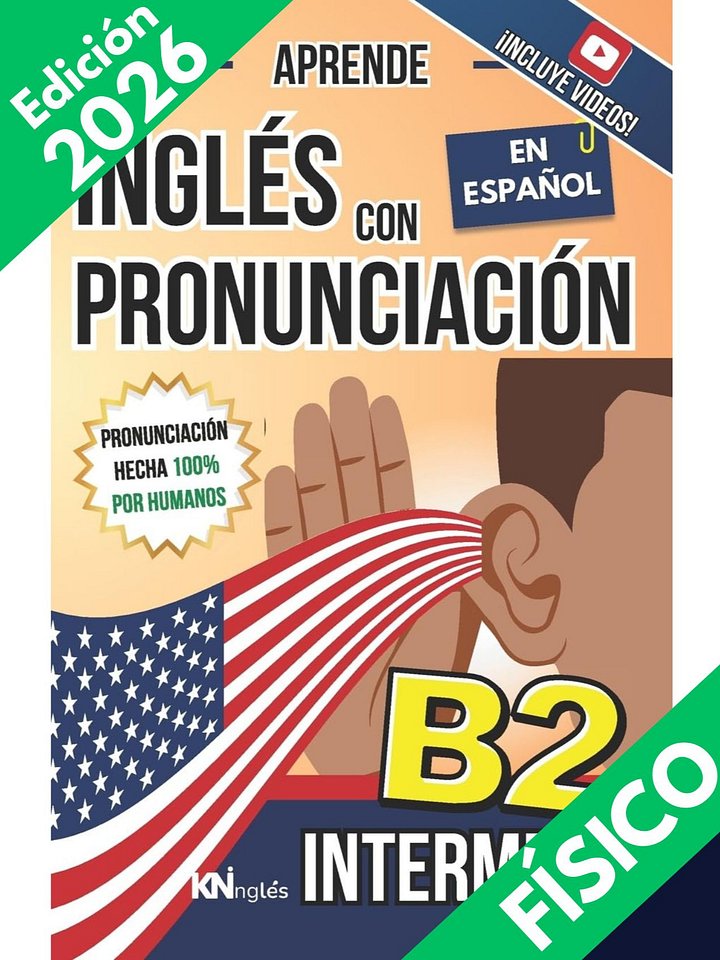 Nilvel medio B2 / libro para aprender inglés con pronunicación / Vocabulario con ejemplos product image (1)