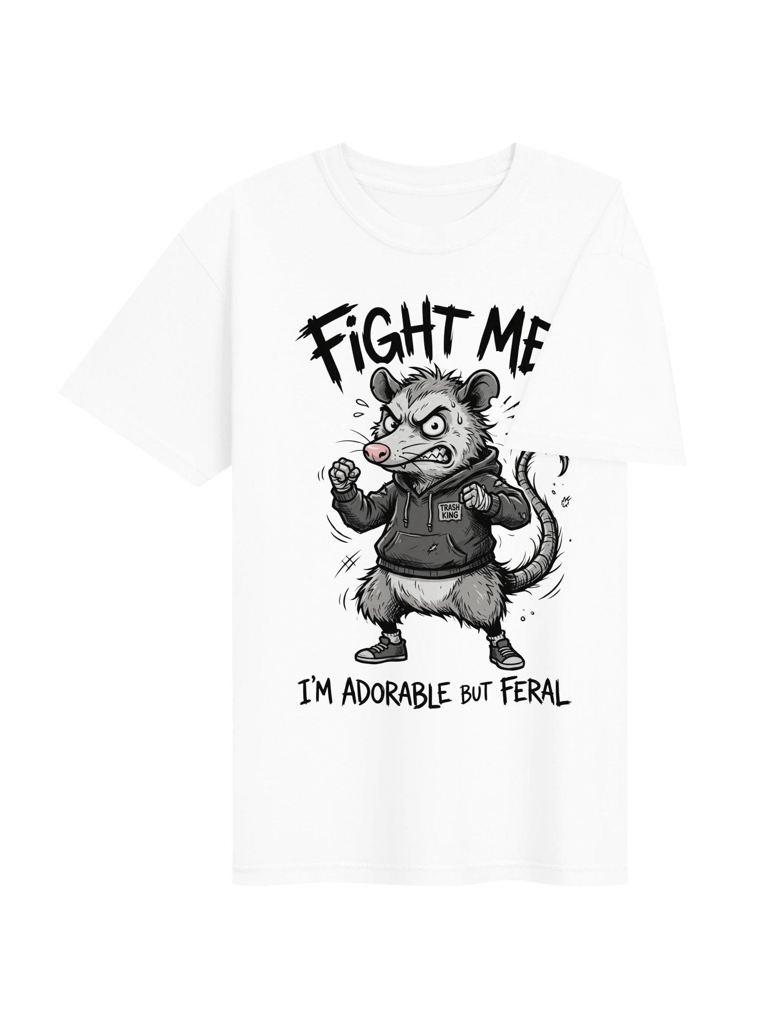 Feral Opossum Fight Me Tee product image (32)