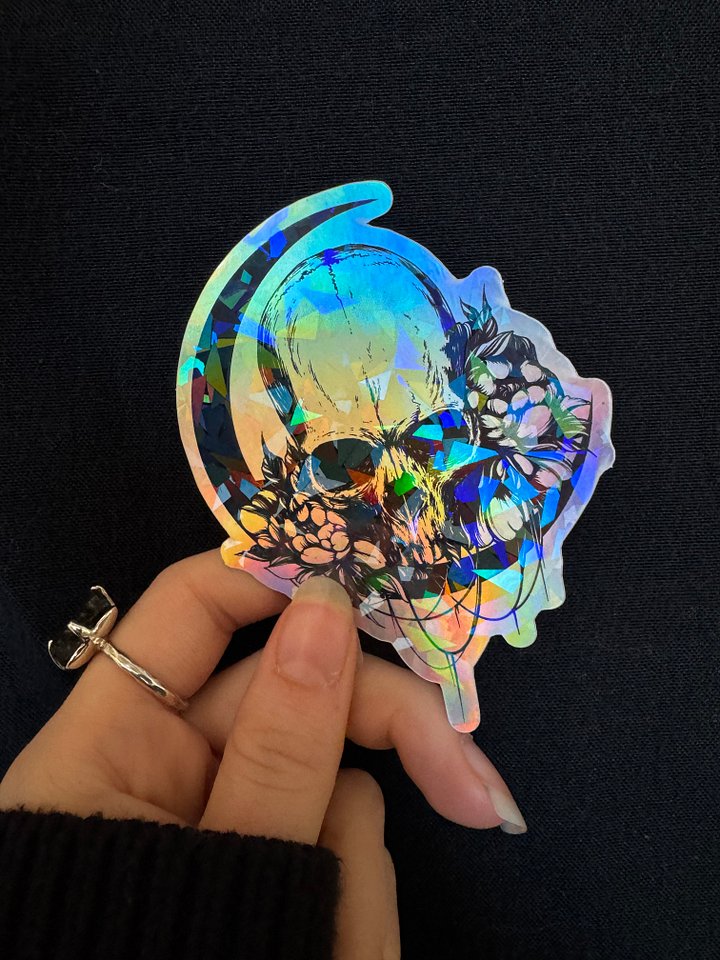 Holographic Graveyard Logo Sticker product image (1)