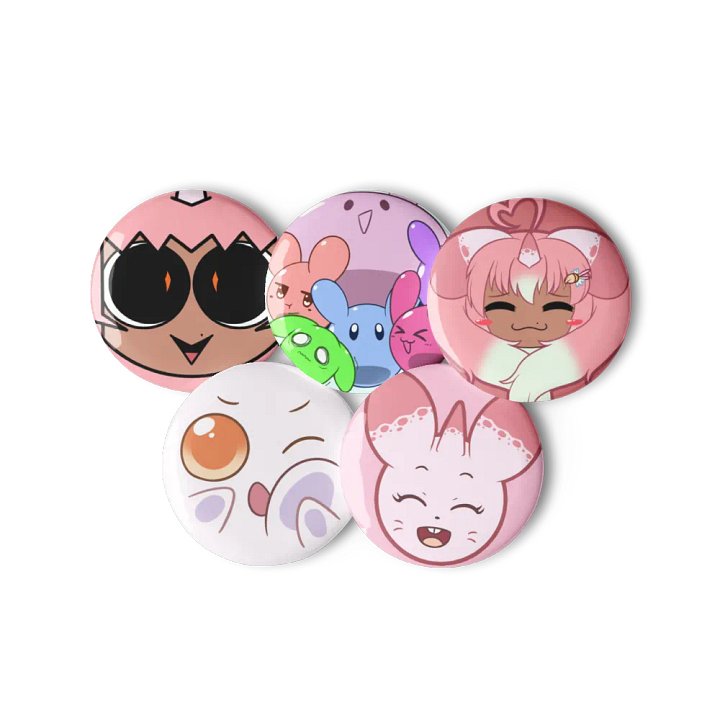 Jammy and Co. Pin Button Set (5PCs) product image (2)