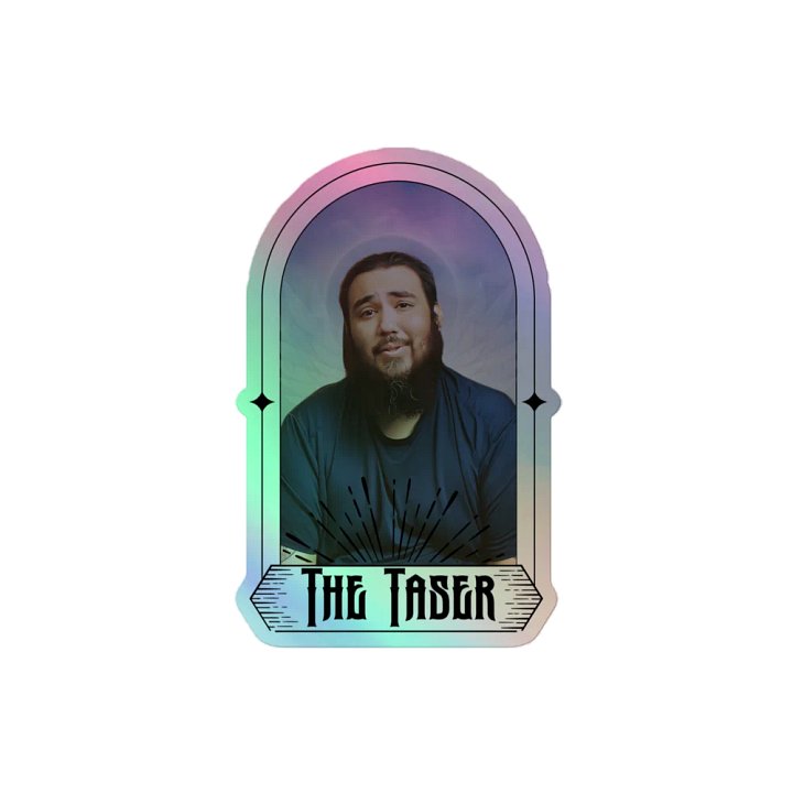 The Taser Kiss-Cut Holographic Sticker Sheet product image (2)