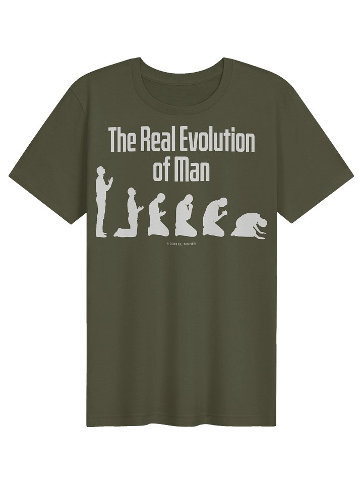 The Real Evolution of Man Wht, T-Shirt product image (1)
