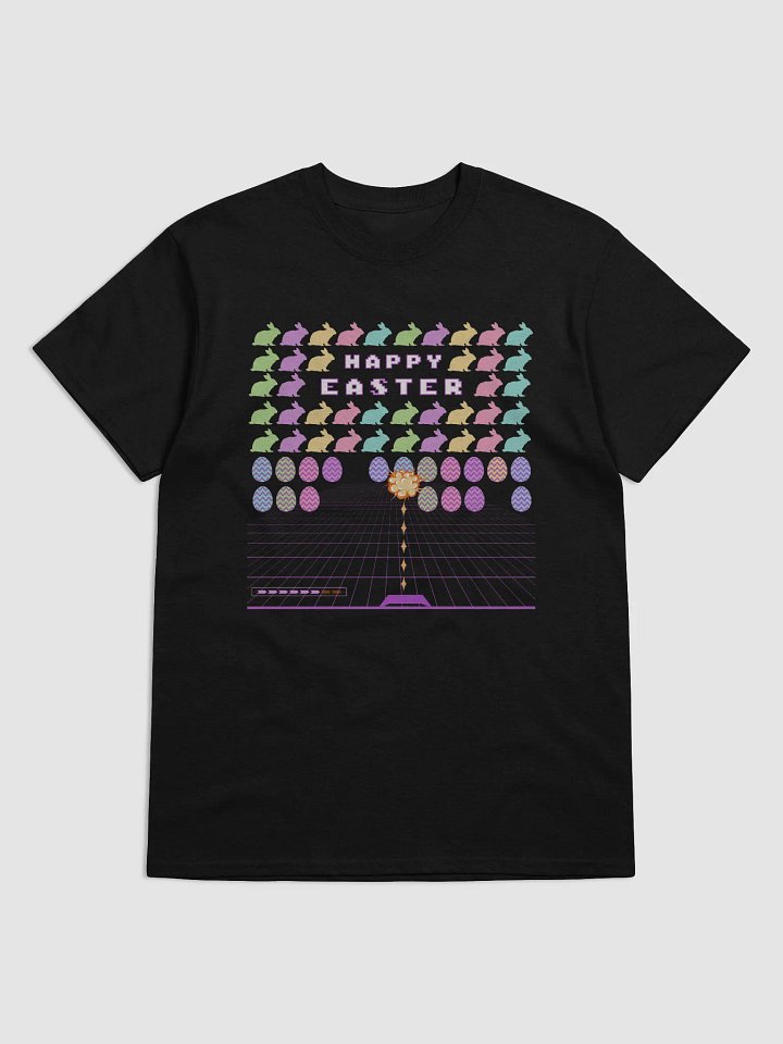 Retro Gamer Easter Shirt | 80s Arcade Style Bunny Tee | Funny Easter T-Shirt for Gamers & Geeks product image (1)