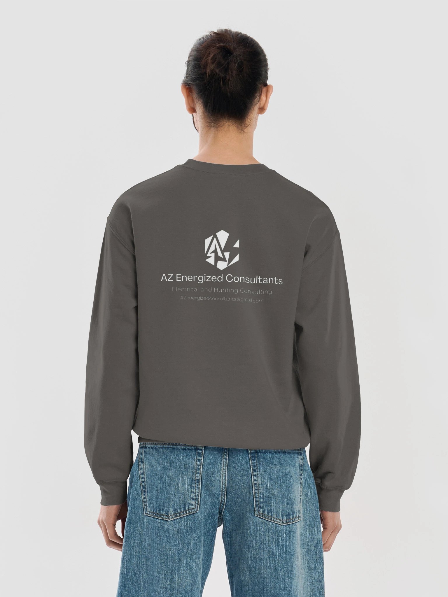 AZ Energized Consultants-2 sided crew neck sweatshirt product image (6)