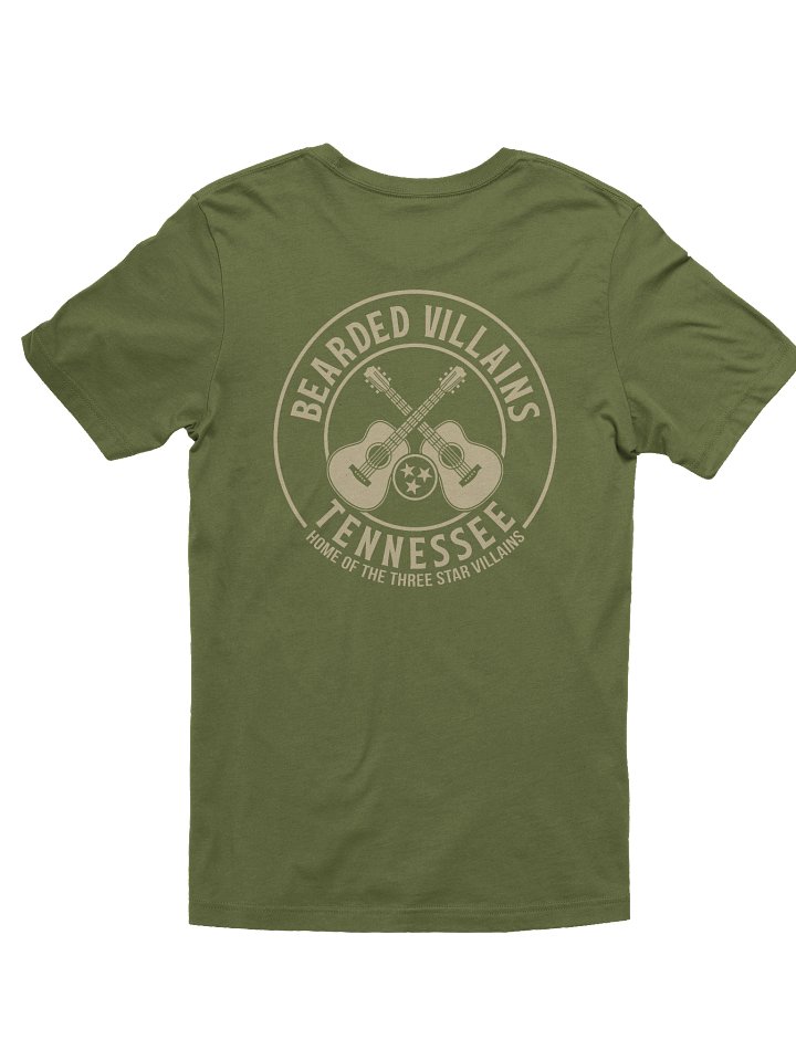 BIG-n-TALL | TSV Bearded Villains Tennessee “Tactical Grit Alternate” T-Shirt | Desert Tan Logo on Olive or Combat Black | Rugged Brotherhood Strength & Everyday Utility product image (11)