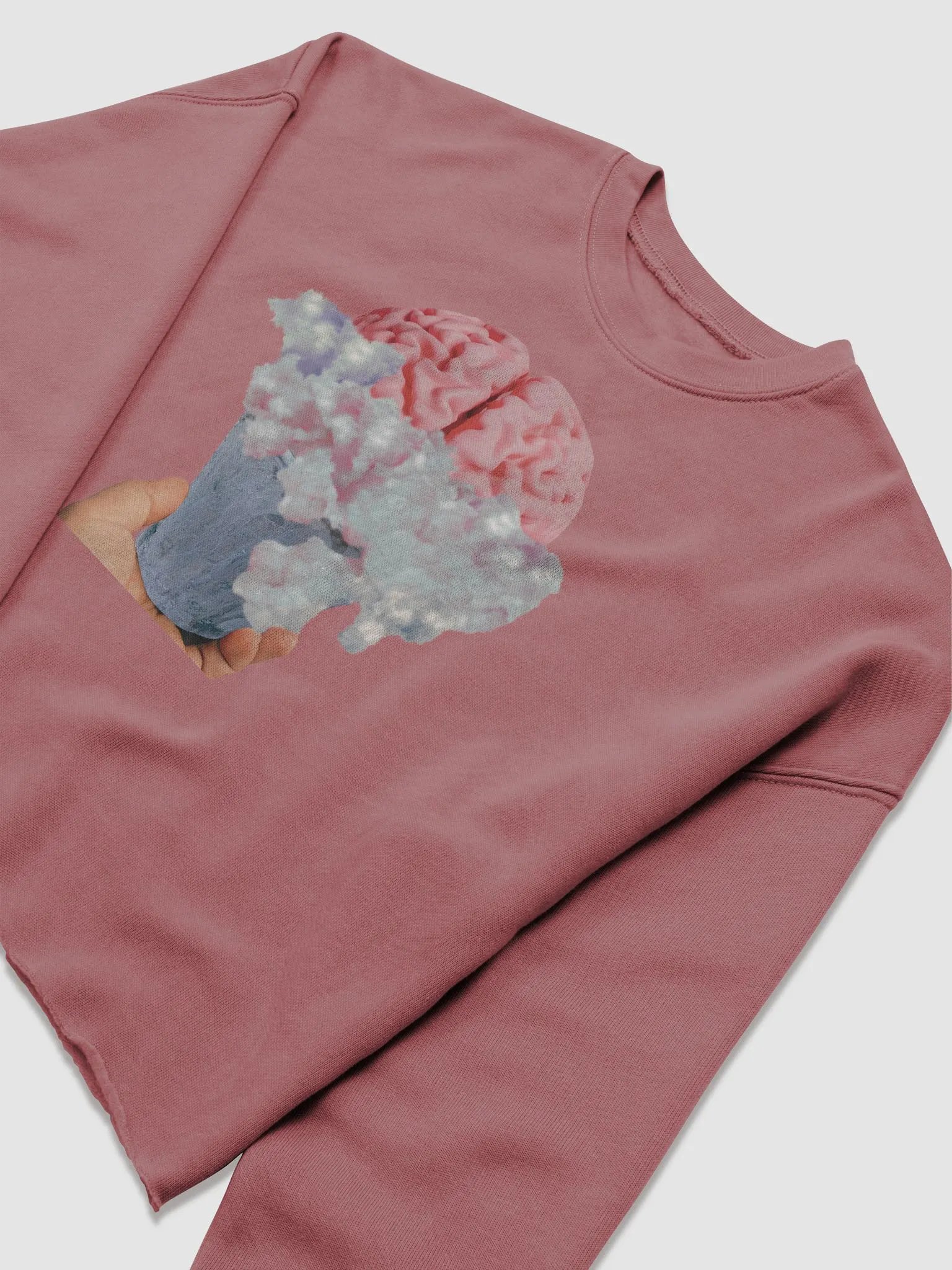 Brain Bath Cropped Sweatshirt product image (21)