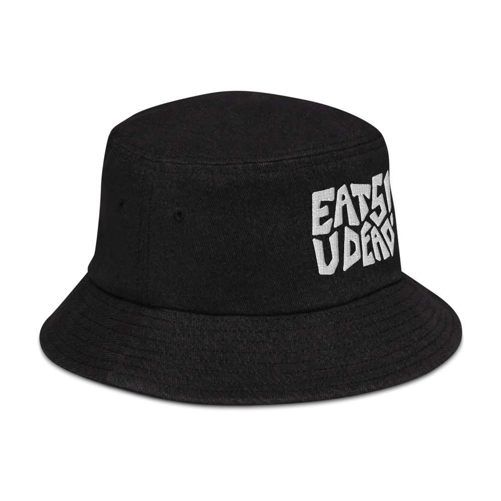 EATS U DEAD! embroidered denim bucket hat product image (3)