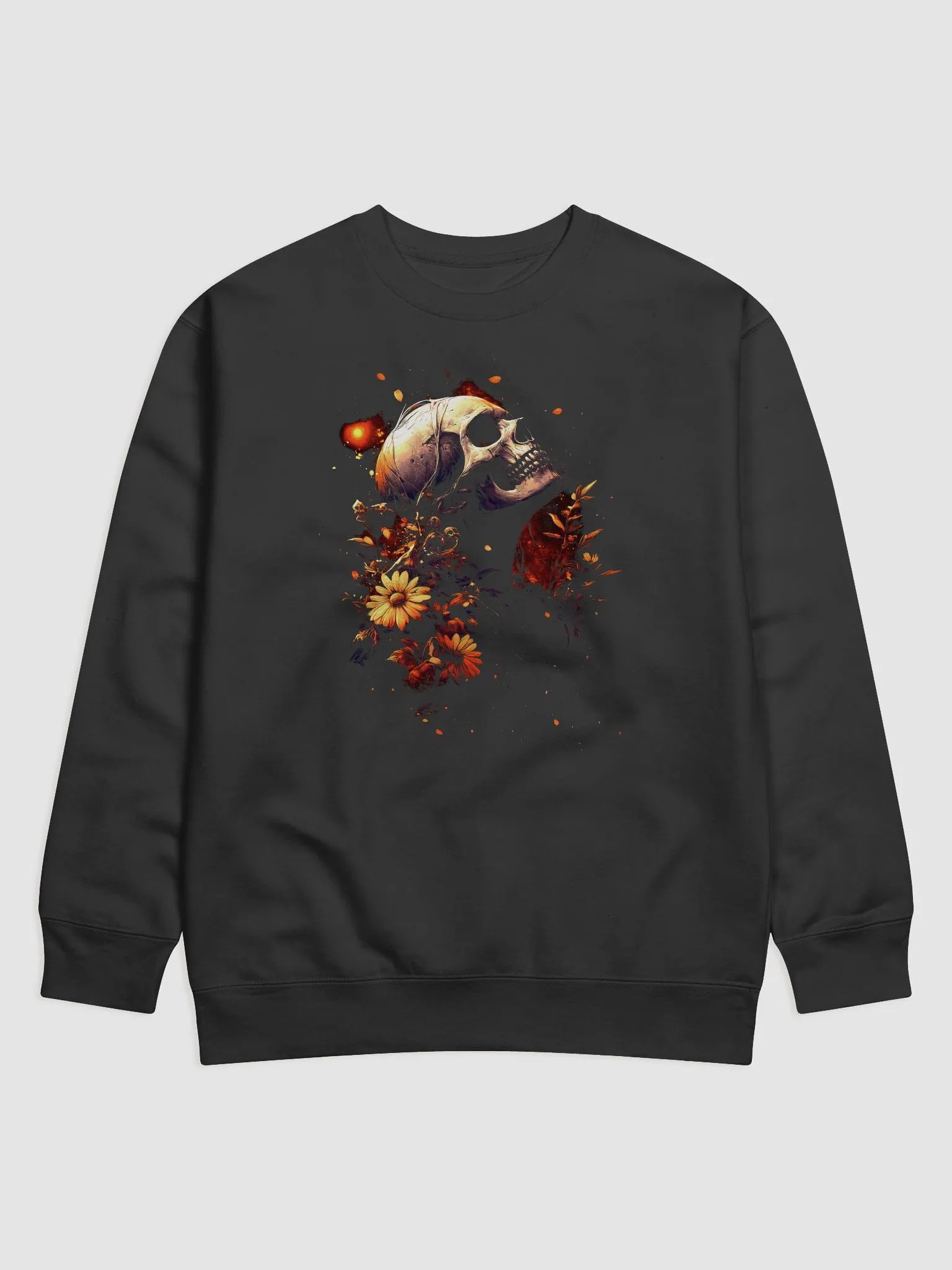 Floral Skull Fire Sweatshirt product image (1)