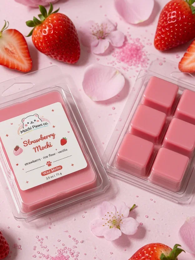 🍓 Strawberry Mochi Wax Melt product image (1)
