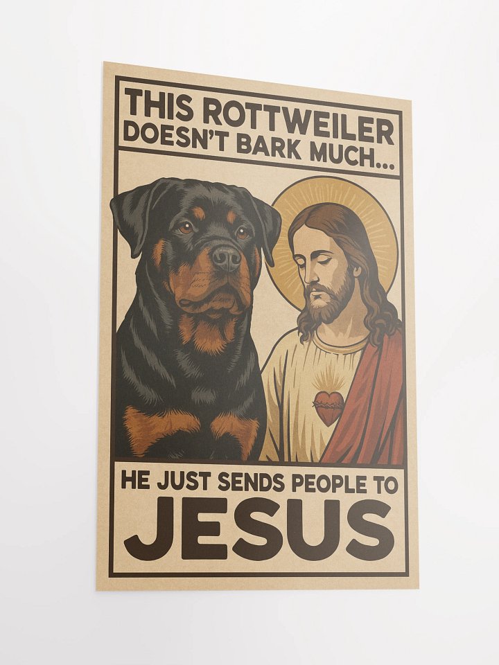 This Rottweiler Doesn’t Bark Much… He Just Sends People to Jesus. product image (5)