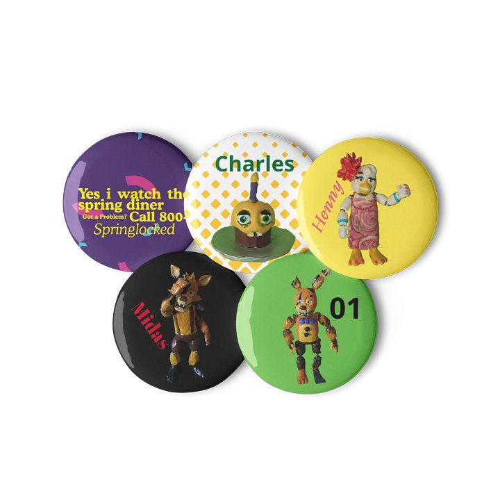 Spring Crew Stop motion Part 2 Pin Button Set! product image (2)