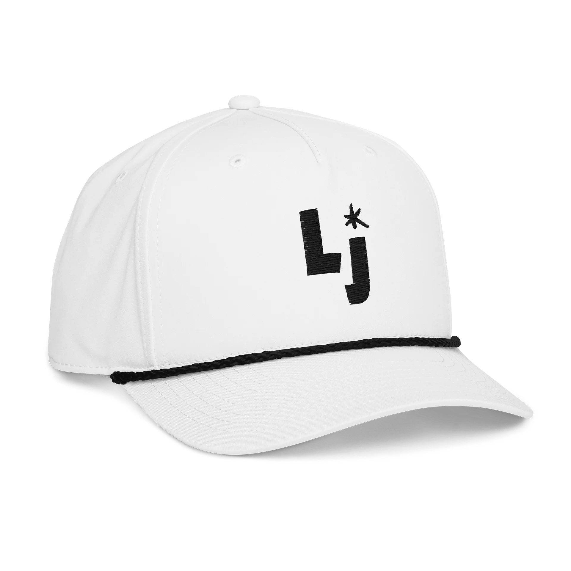 "Icon” Embroidered Golf Rope Cap in White product image (3)