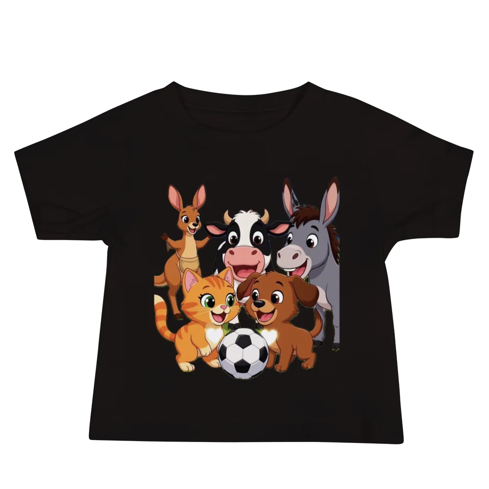 Cheerful Farm Animal Friends Baby Tee product image (2)