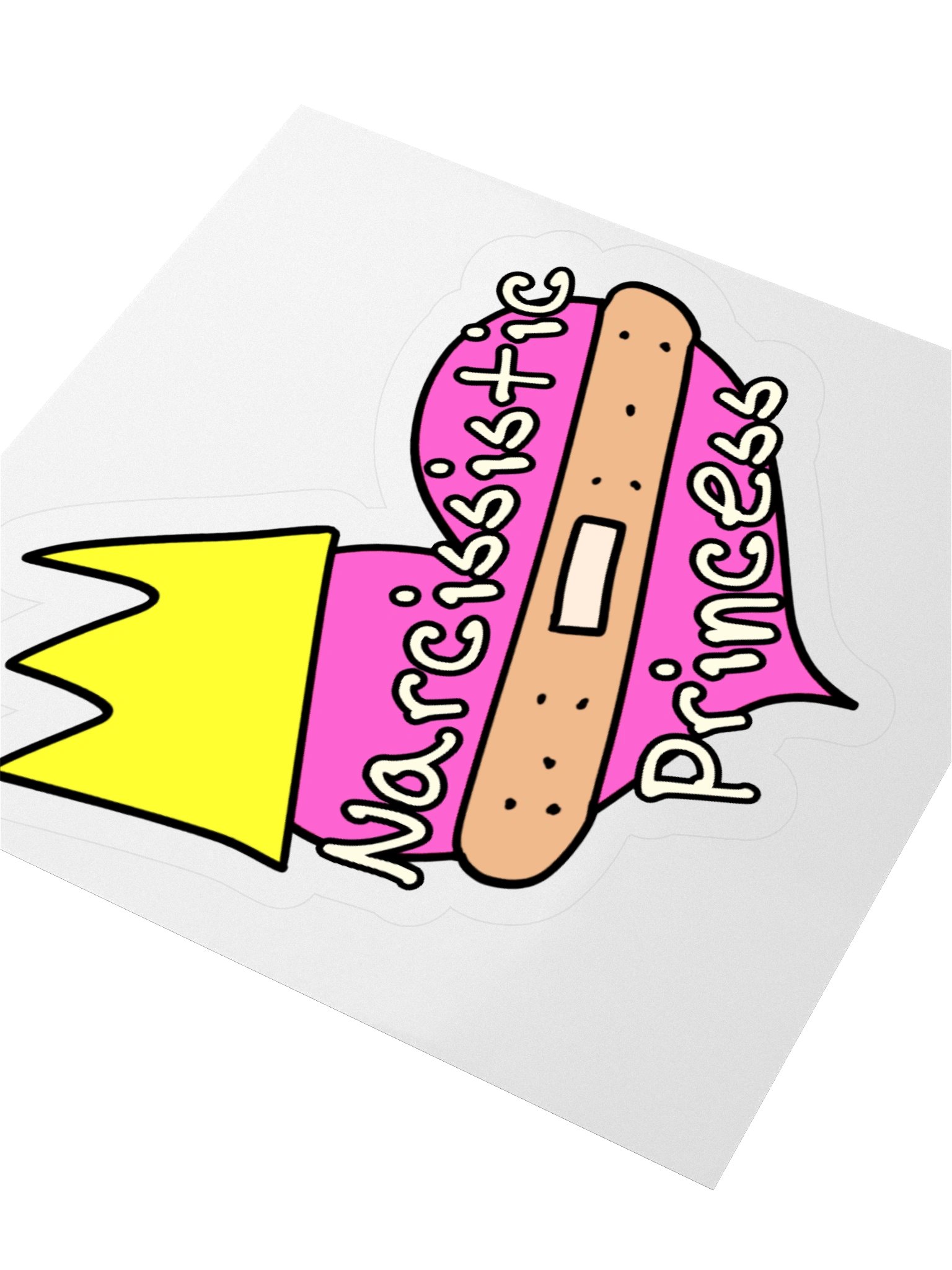 "Narcissistic Princess" Vinyl Sticker product image (5)