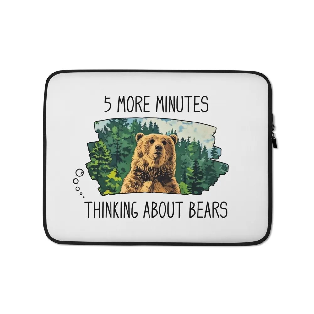 Funny Bear Laptop Sleeve product image (1)