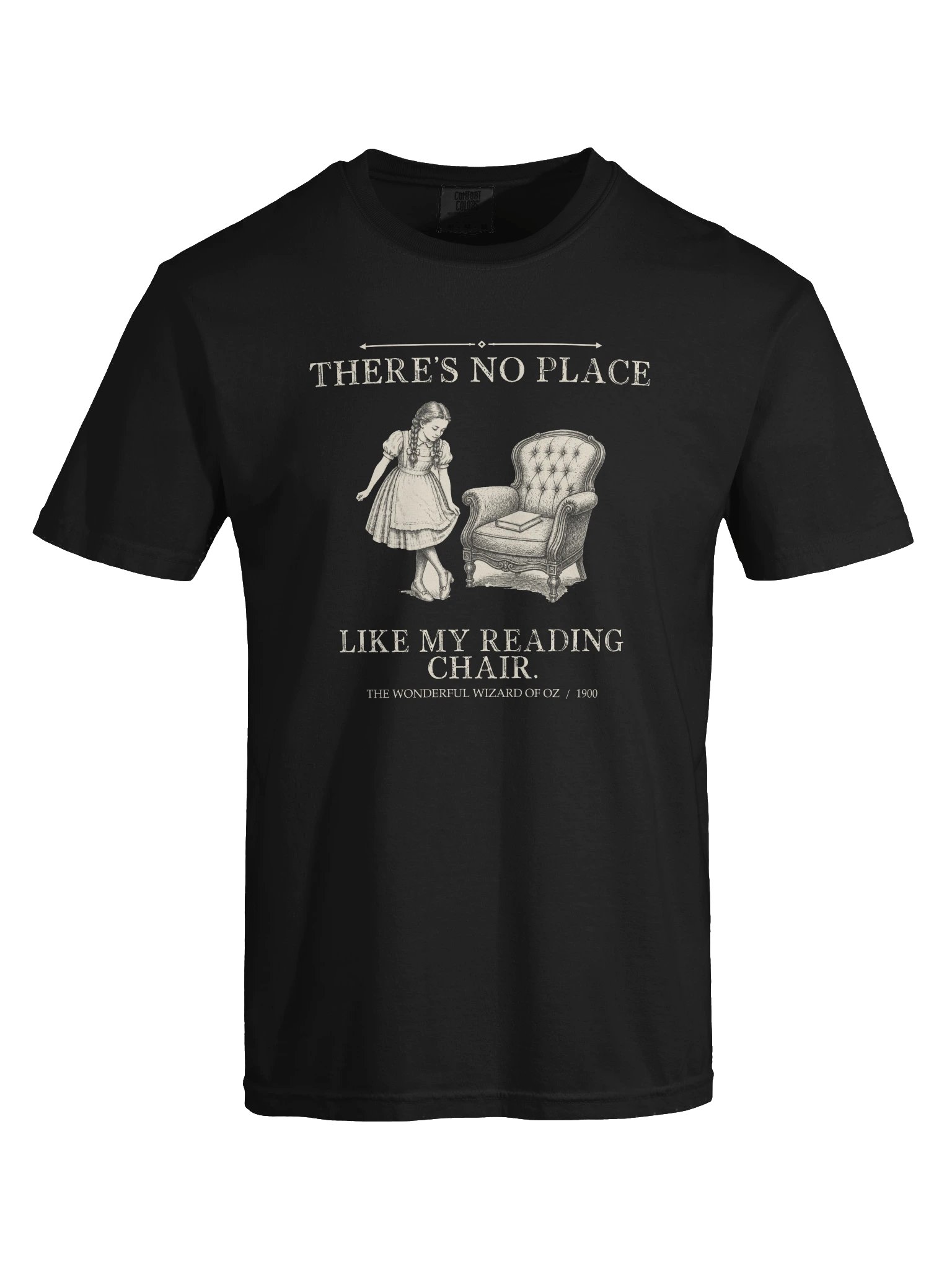 There S No Place Like Reading Chair -- The Wonderful Wizard of Oz Tee (Dark) product image (25)
