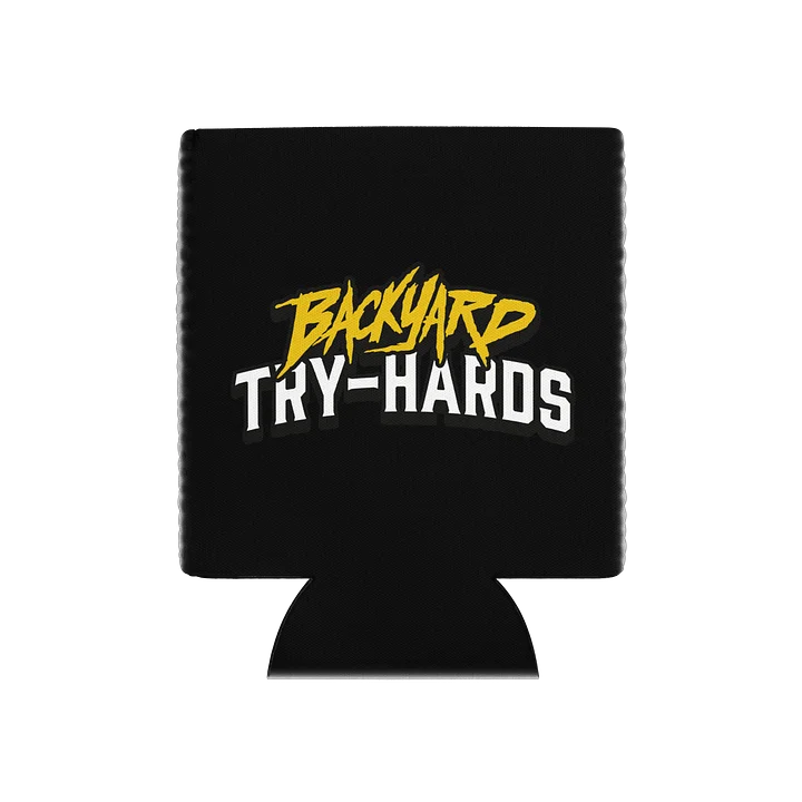 BACKYARD TRY-HARDS Logo Can Cooler product image (1)
