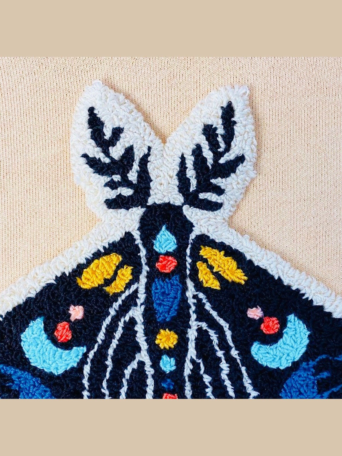 Celestial Moth Punch Needle Embroidery (Digital PDF Pattern) product image (2)