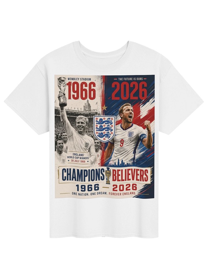 England Soccer Graphic Shirt | 1966-2026 World Cup Fan Tee product image (4)