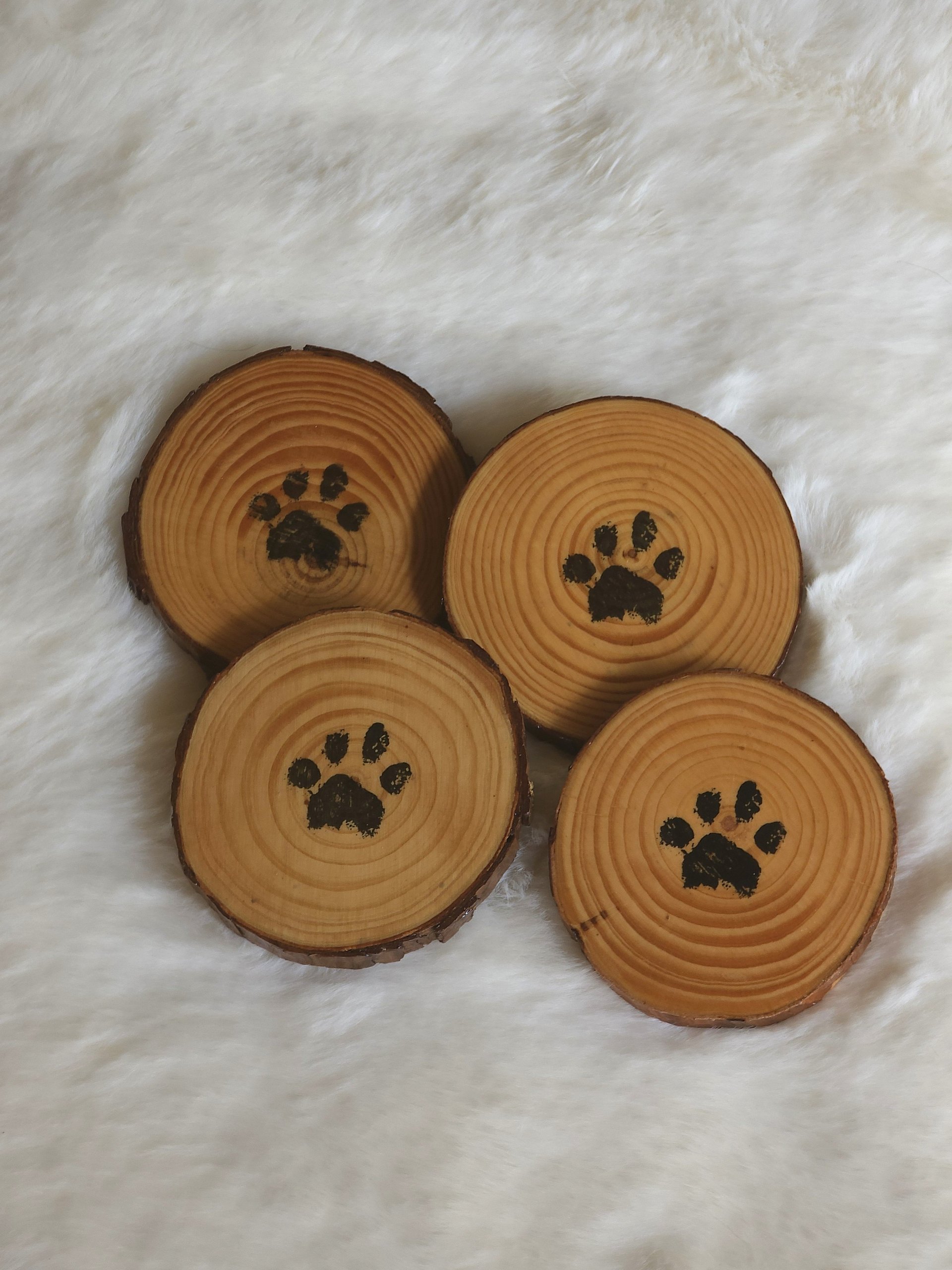 Non-Slip Coasters - Rustic Wood Slab product image (7)