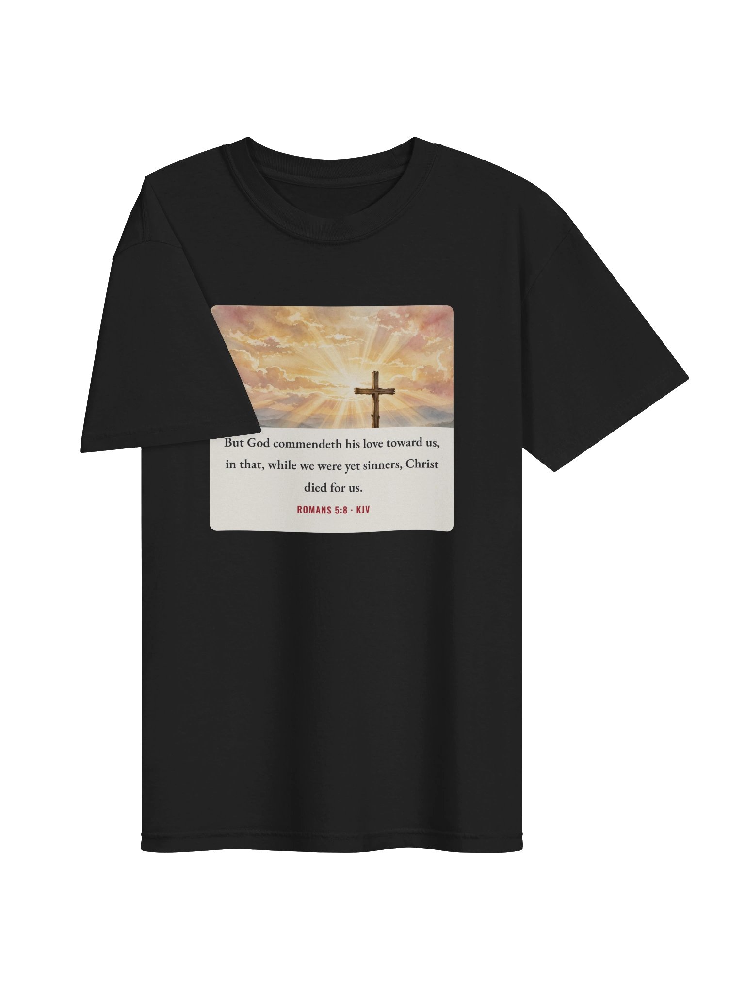 But God Commendeth His Love — Romans 5:8 Tee product image (3)