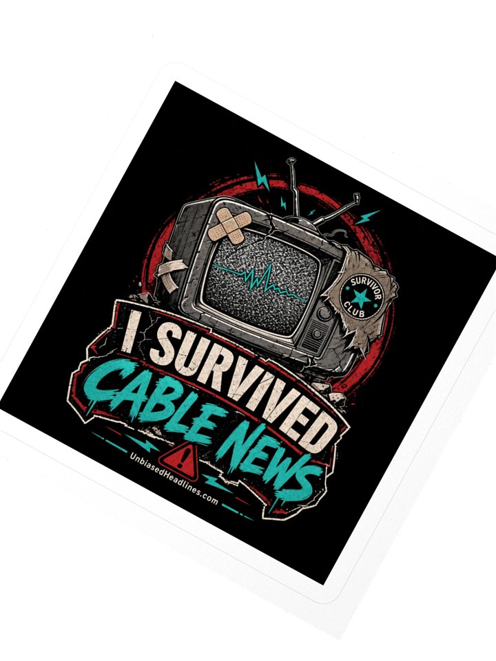 I Survived Cable News Sticker product image (2)
