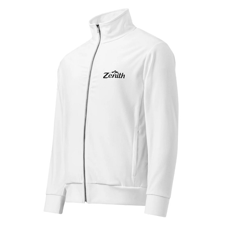 Zenith Unisex All-Over Print Recycled Track Jacket - White, Sustainable, Warm product image (1)