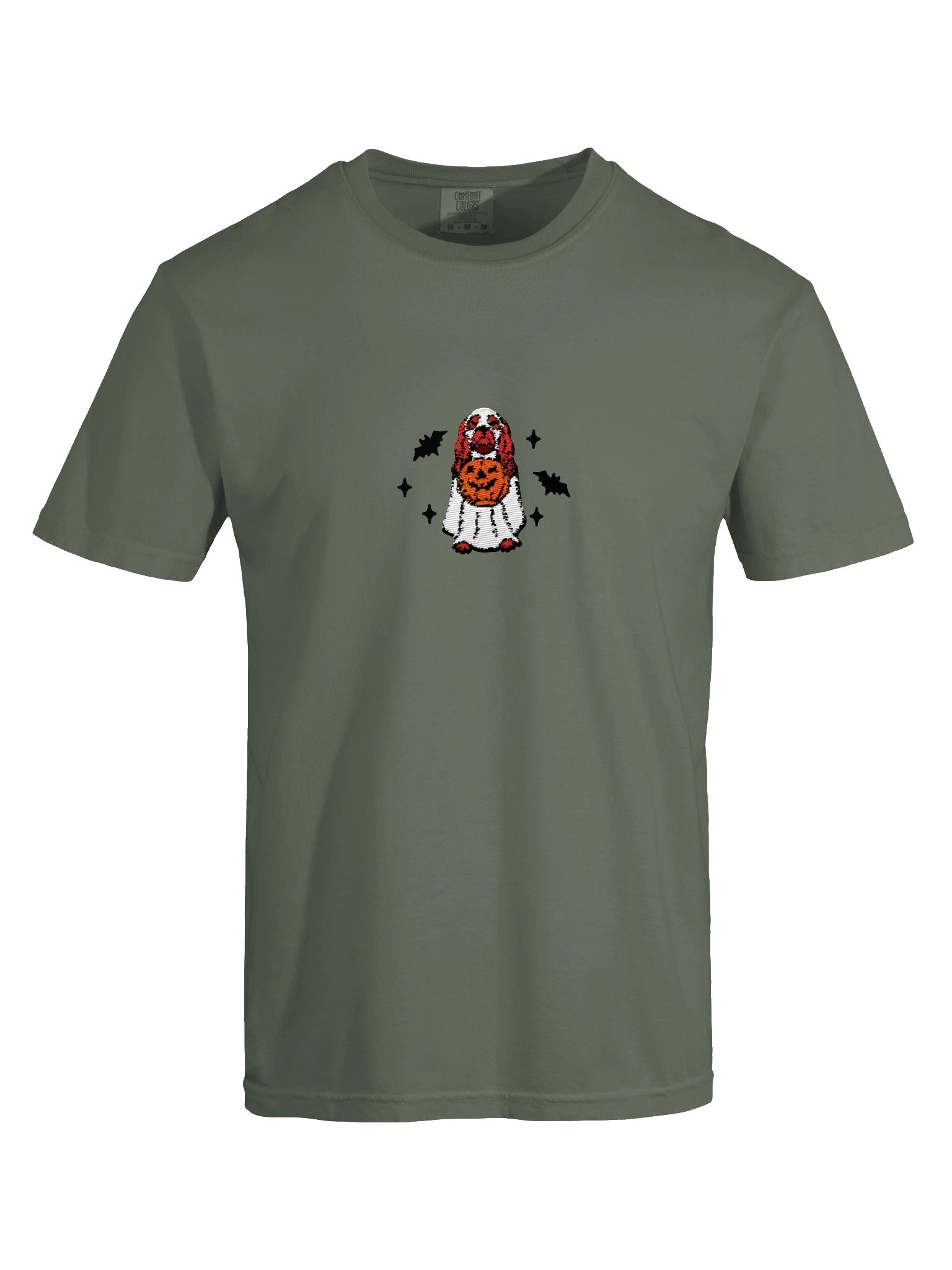 Halloween American Cocker Spaniel(Red) Embroidered T-Shirt product image (13)