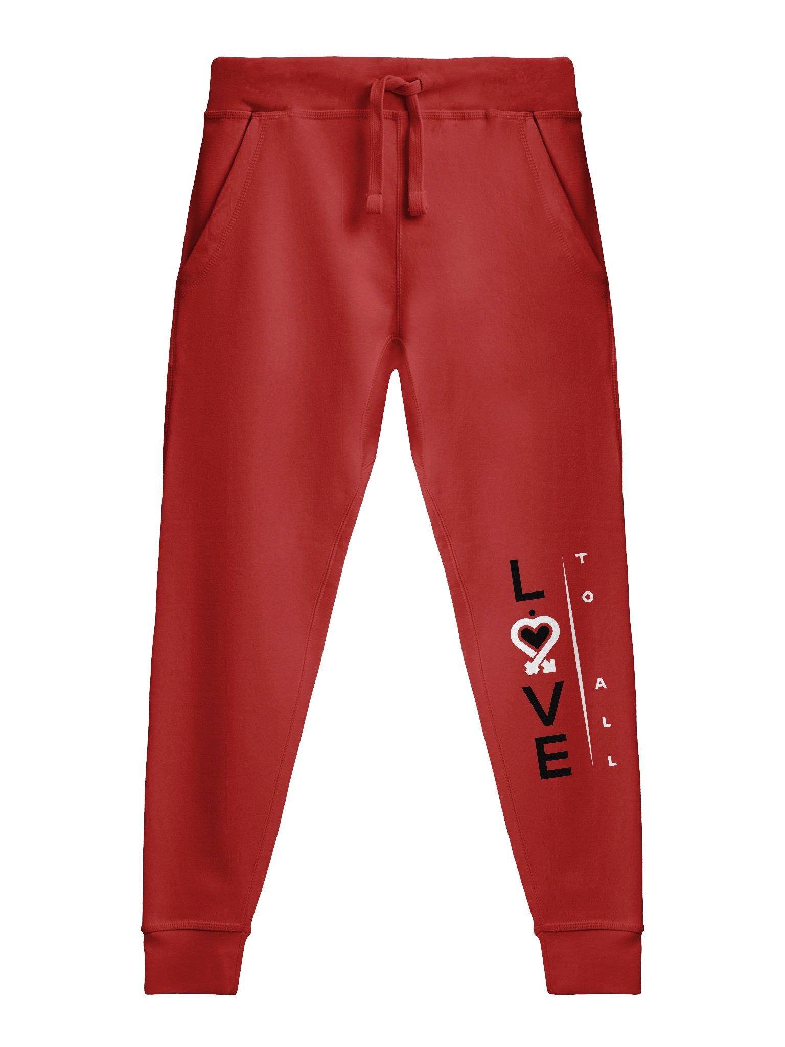 L2A Red Fleece Joggers product image (2)