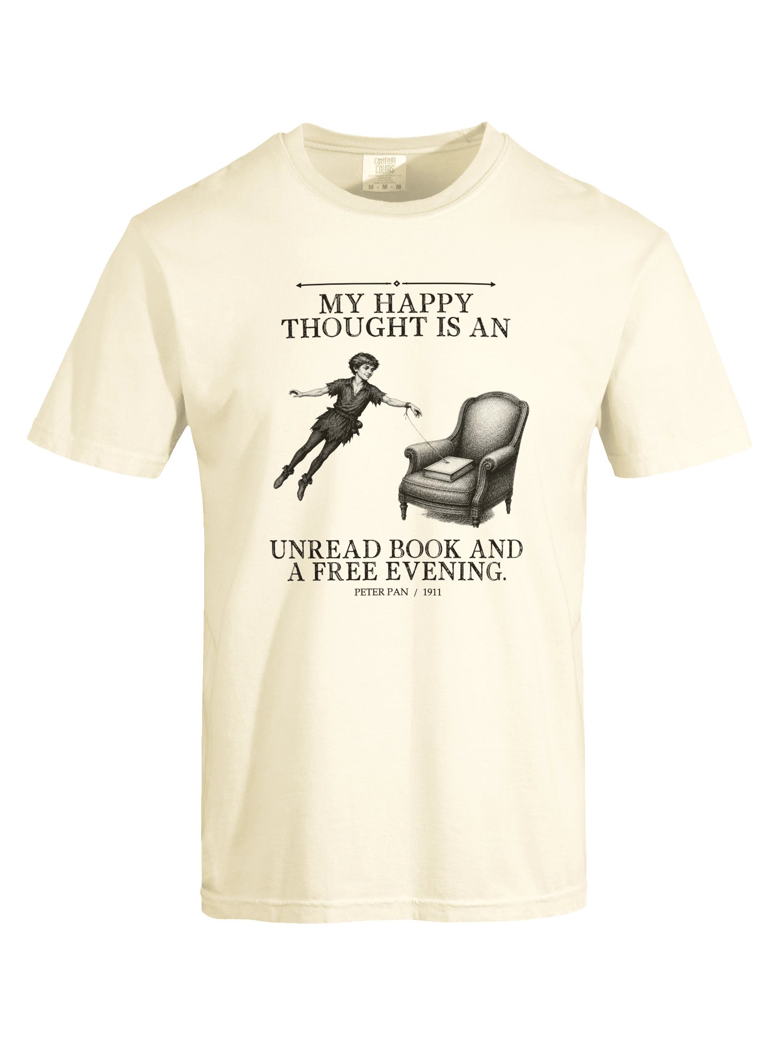 Happy Thought Unread Book Free Evening -- Peter Pan Tee (Light) product image (17)