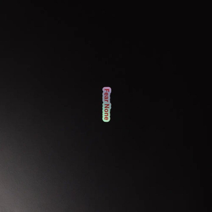 Fear None Kiss-Cut Holographic Sticker Sheet product image (4)