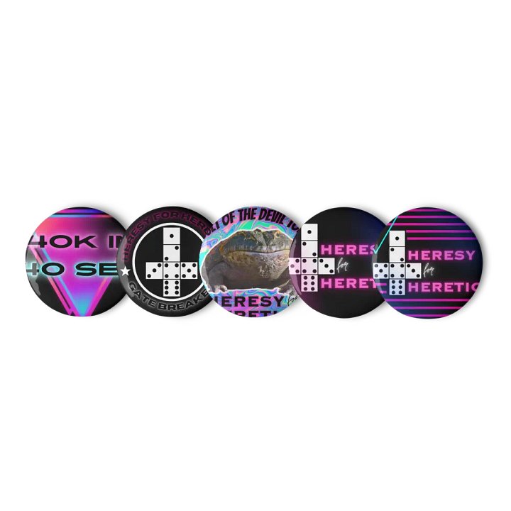 HERESY Badge Pack product image (1)