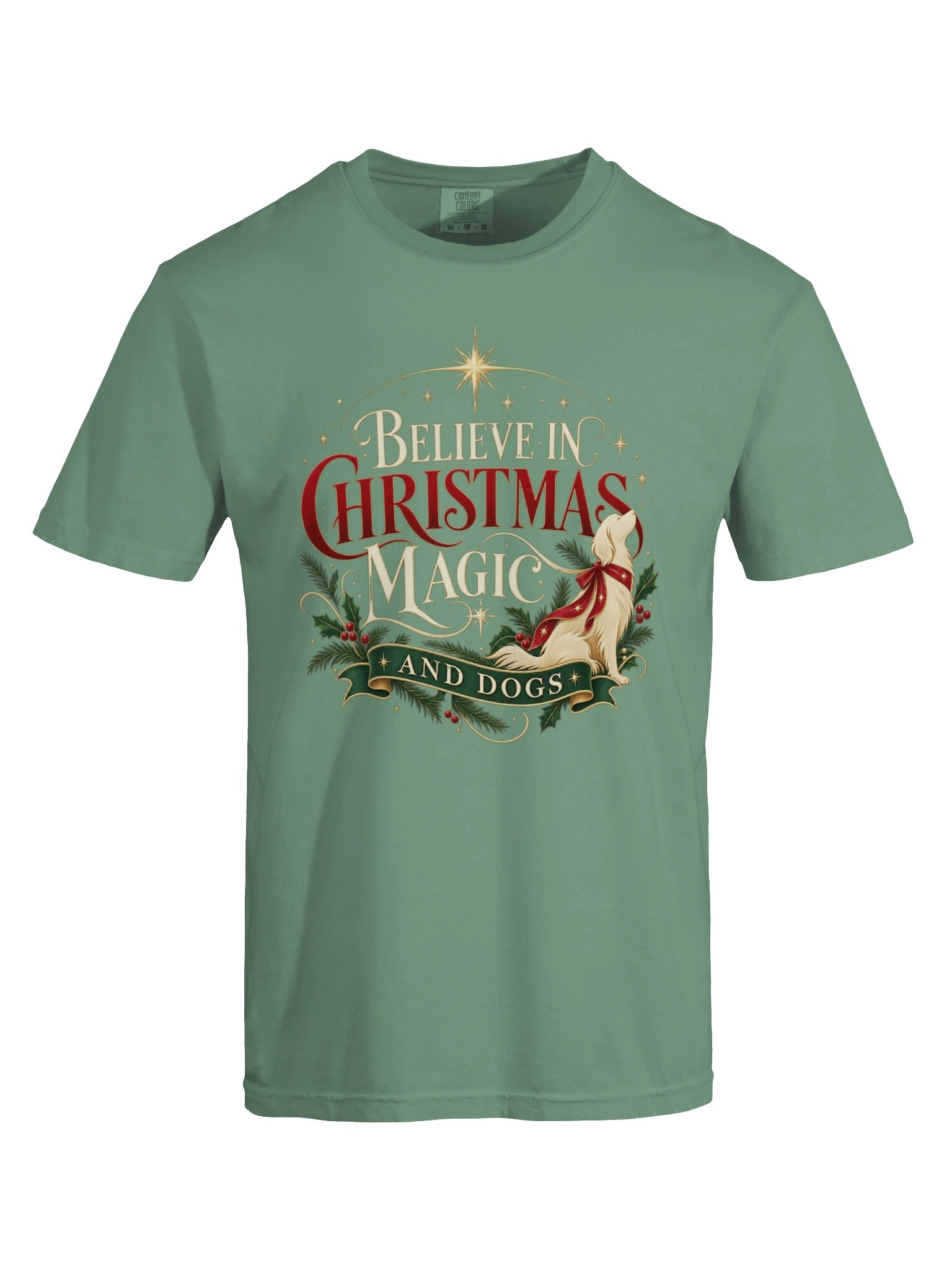 Christmas Dog T-Shirt for Women – Holiday Dog Lover Shirt product image (5)