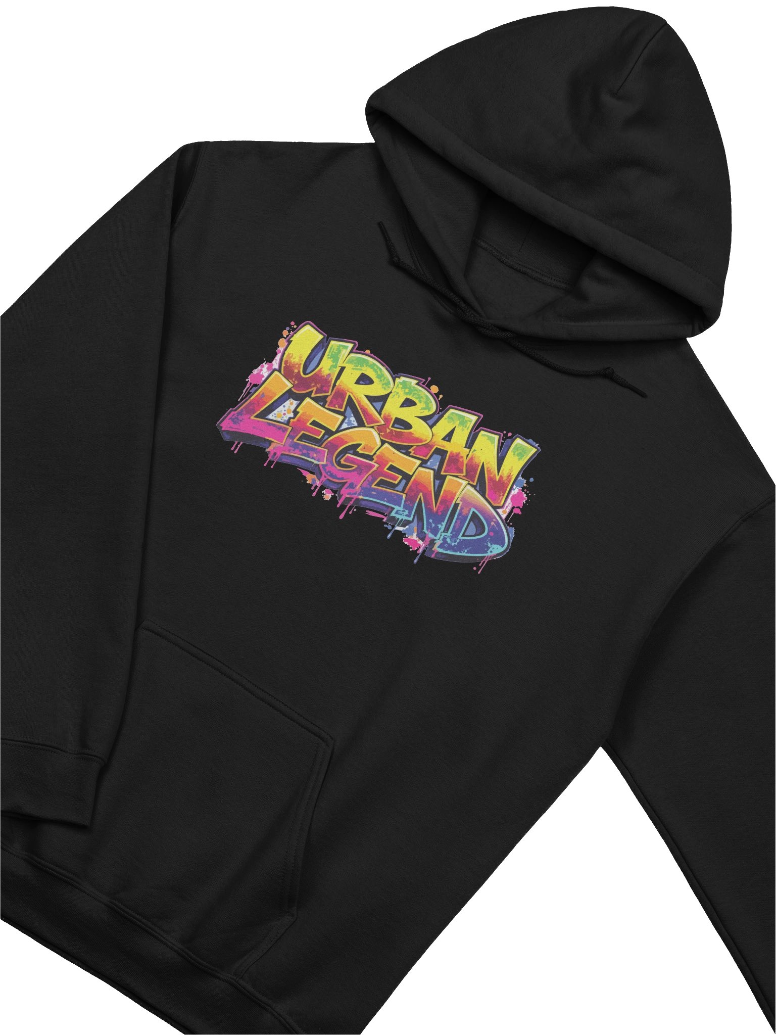 Urban Legend Graffiti Hoodie - Unisex Hoodie – Minimalist Printed Hoodie for Everyday Wear product image (3)