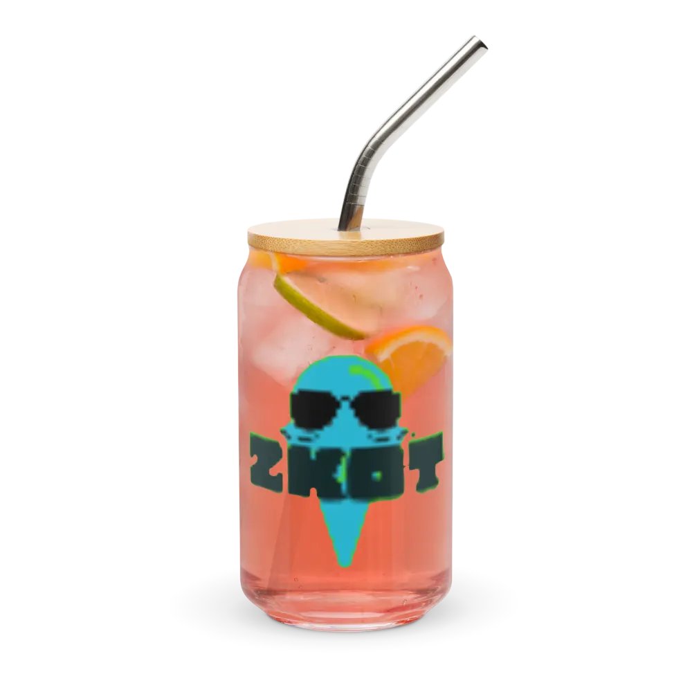 ZKOT Can Shaped Glass + Lid & Straw - Show your Support - Drinkware product image (11)