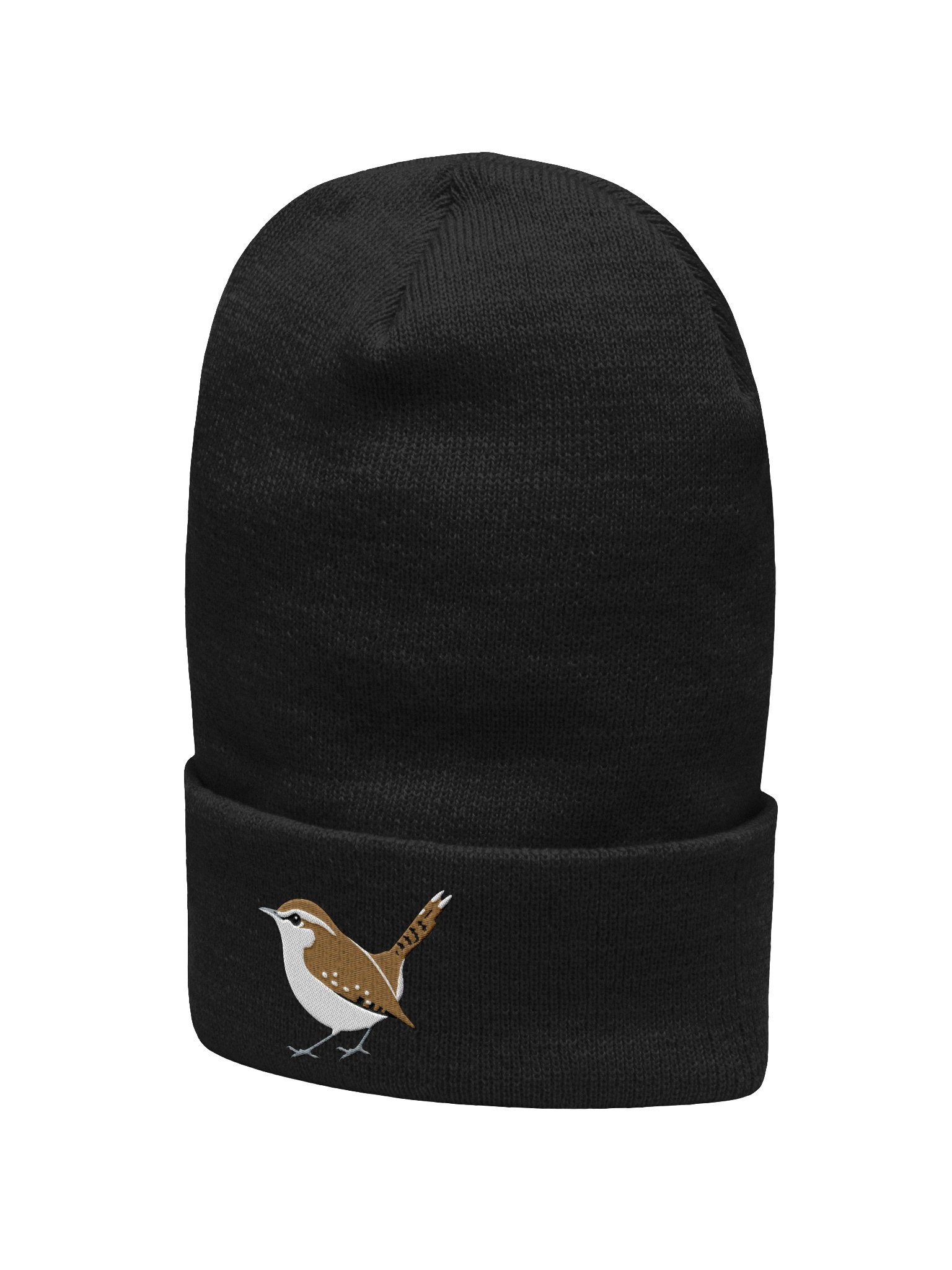 Carolina Wren Embroidered Beanie | Birdwatcher Gift | Nature Lover Winter Hat product image (20)