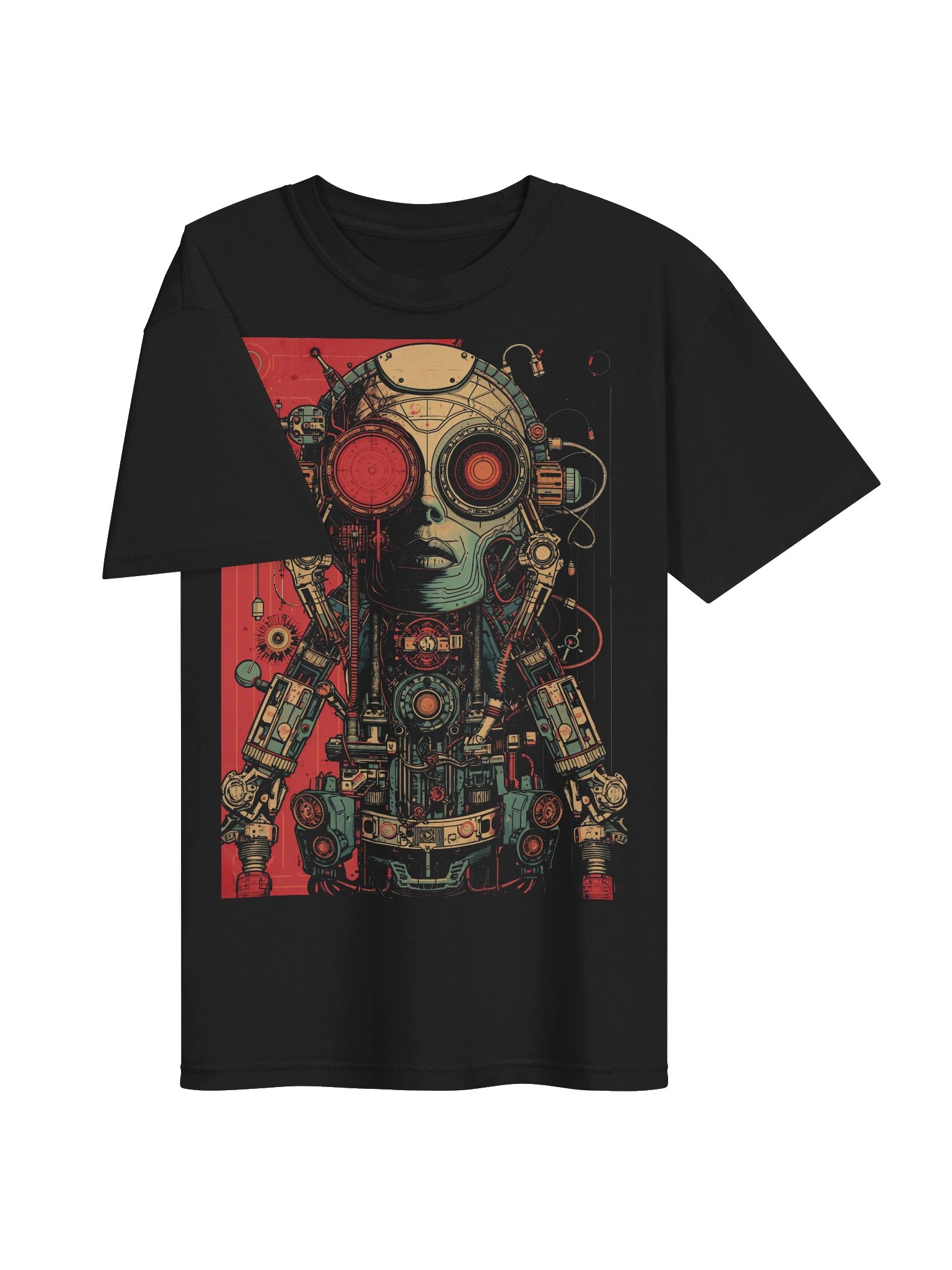 Retro Robot Circuit Heavyweight T-Shirt product image (6)