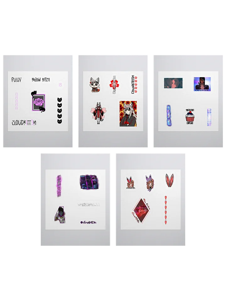 Sticker Bundle - sticker sheets x5 product image (1)
