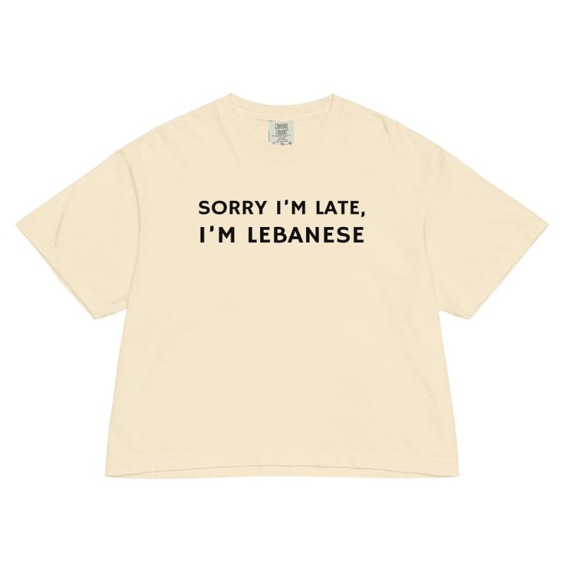 Sorry I'm Lebanese Women's Boxy T-shirt product image (1)