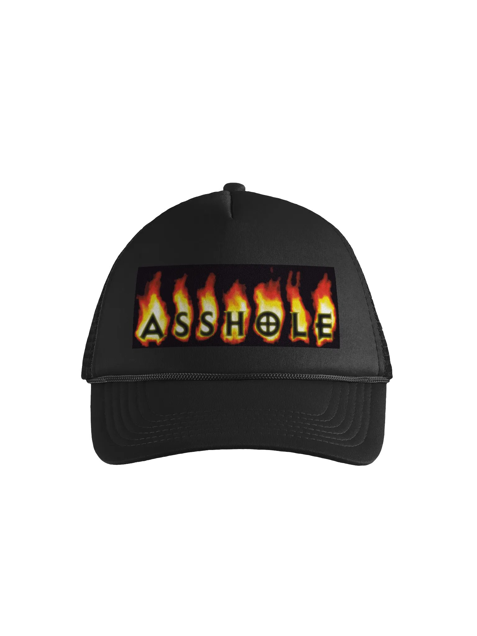 Flaming A**hole v1 (Hat) [Black] product image (1)