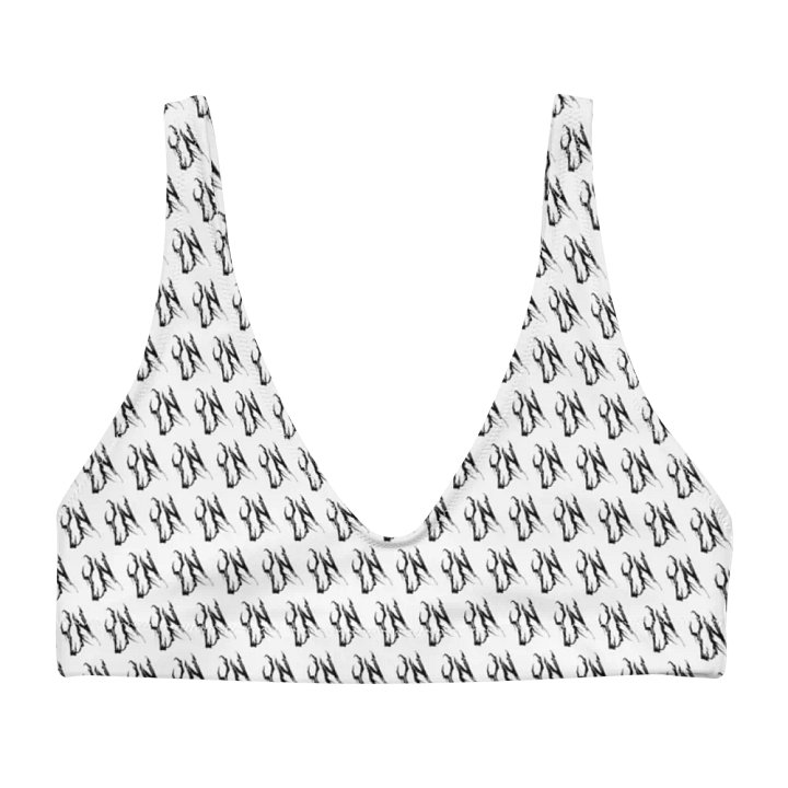 YN Checker Print Recycled Bikini Top product image (1)