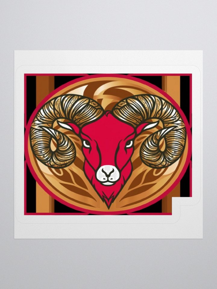 Aries Ram Framed Sticker product image (1)