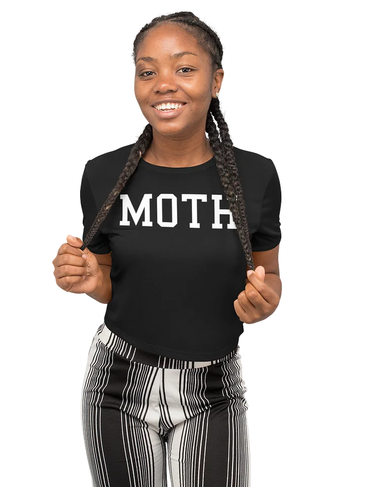 (2 sided) Moth Man crop tee product image (1)