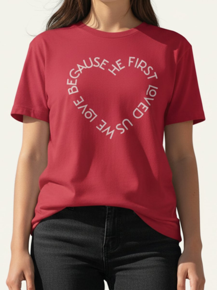 HE FIRST LOVED US UNISEX TEE product image (9)