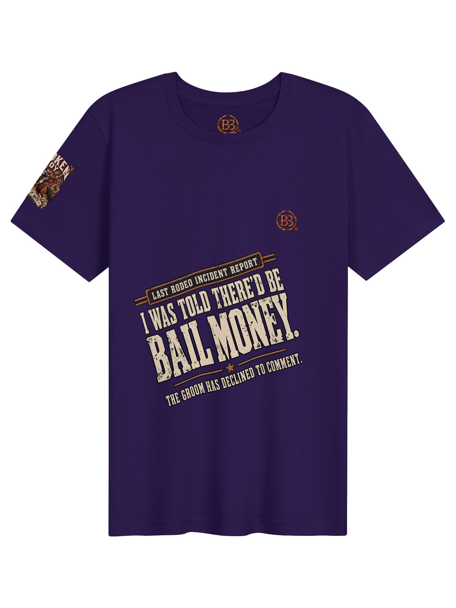 Funny Bachelorette Party Shirt — I Was Told There’d Be Bail Money | Bachet™ Broken Marriage™ product image (2)