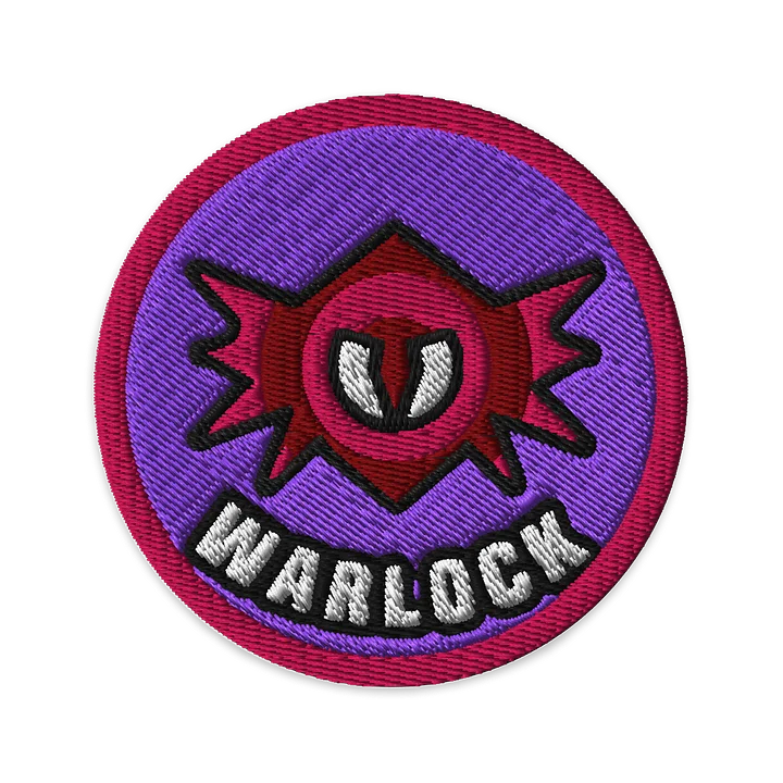 Battle Baubles Warlock Class Embroidered Patch product image (1)