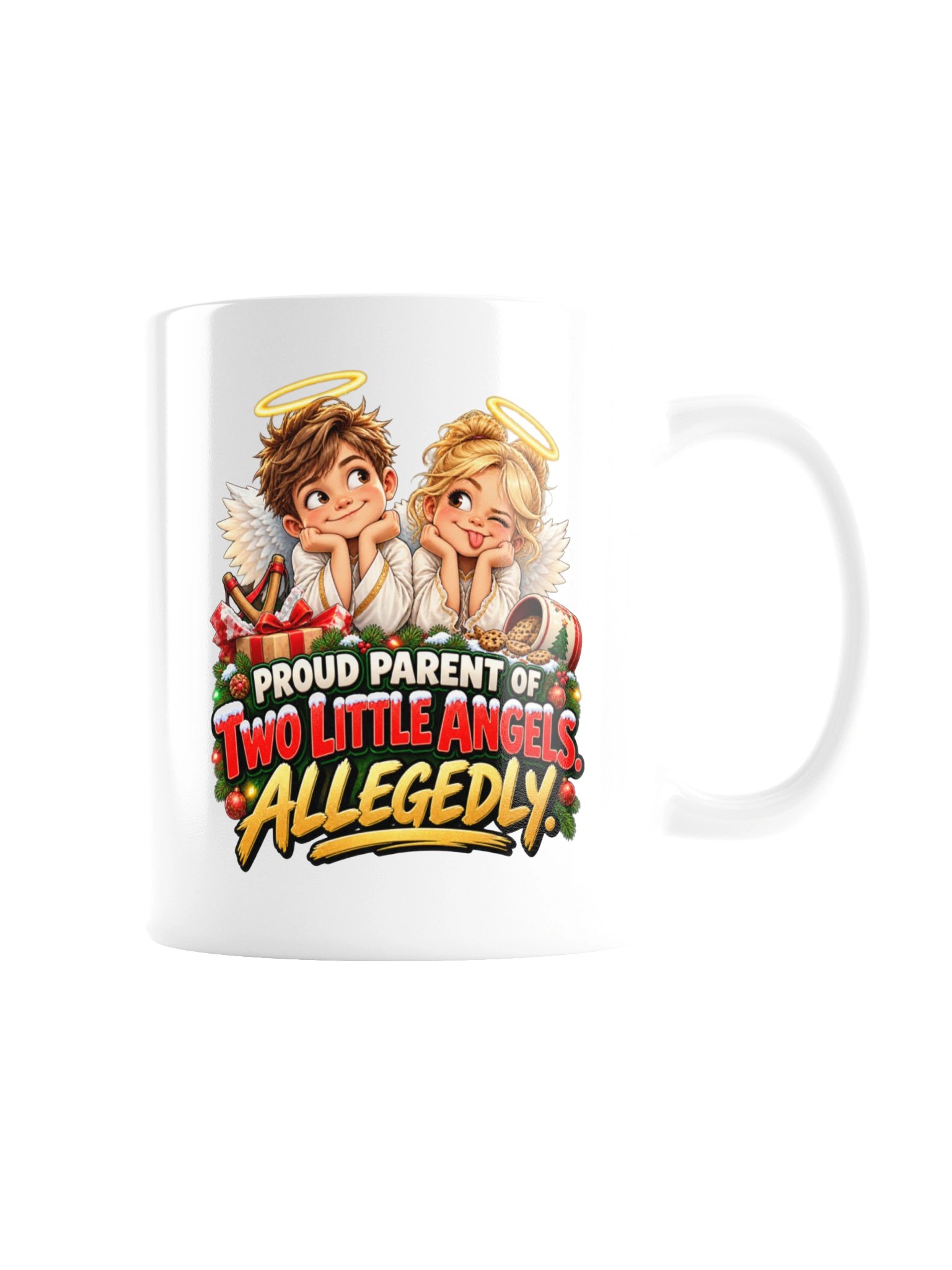 Proud Parent of Two Little Angels… Allegedly. Mug product image (7)